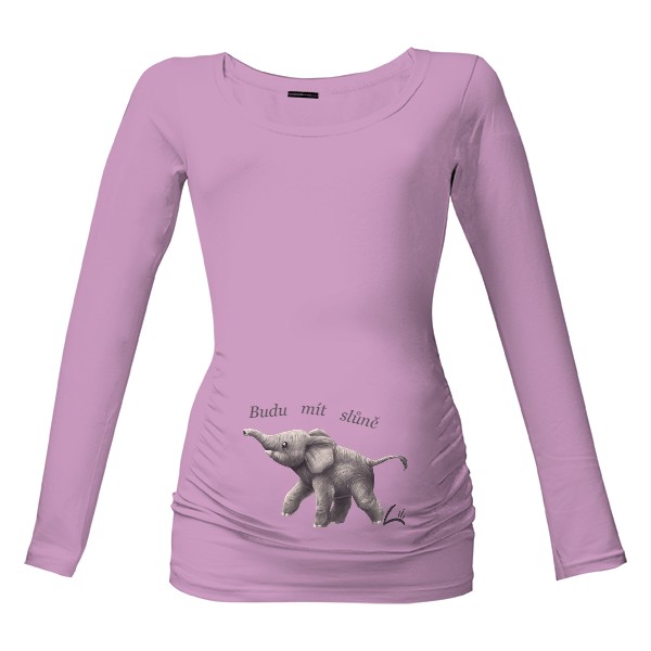 Tričko s potiskem budu mít slůně