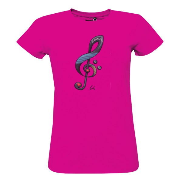 Tričko s potiskem I love you so much