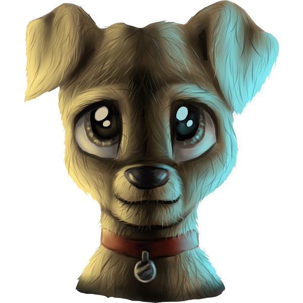 Polštář saténový s potiskem polštář štěně