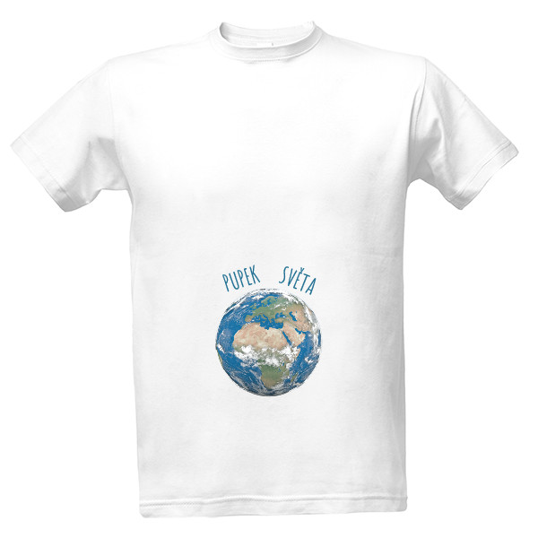 Tričko s potiskem Pupek světa