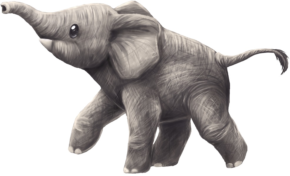 Hrnek kónický s potiskem slůně