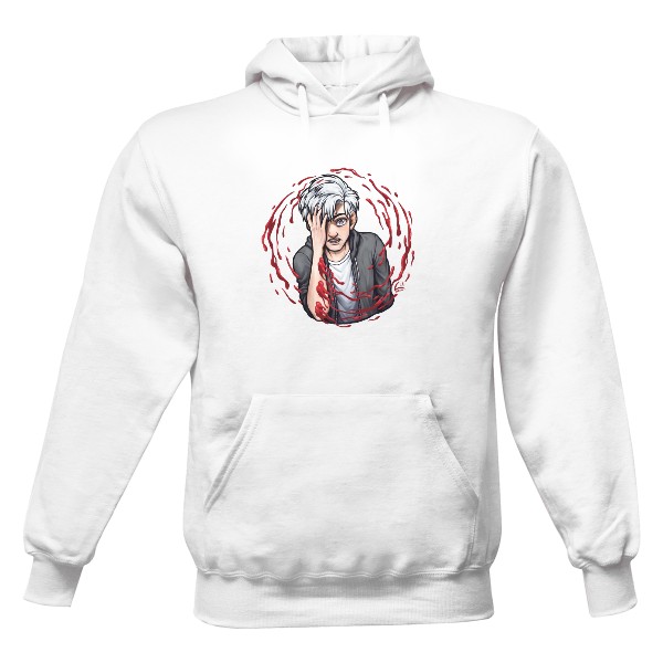 Pánská mikina s kapucí s potiskem Zeki