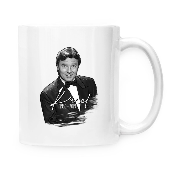 Hrnek malý bílý s potiskem Zlatý slavík